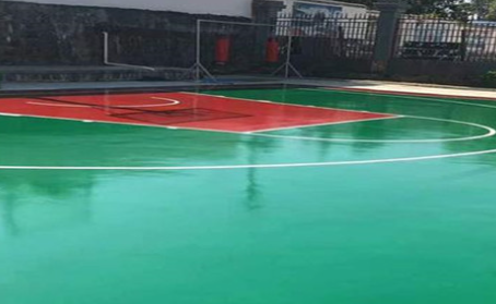 汉中篮球场翻新地面